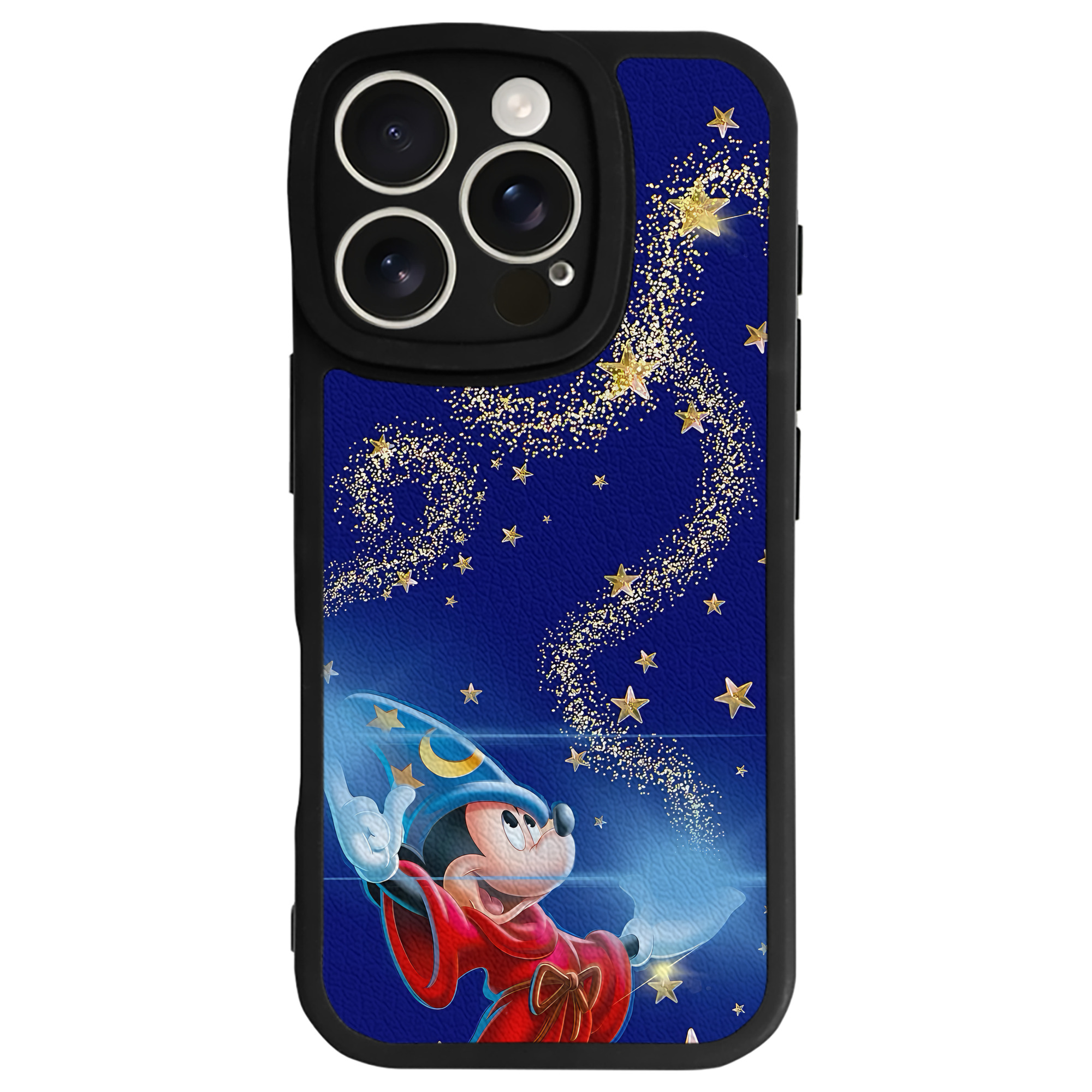 （画像用） ミッキーマウス Mickey Mouse 【iPhone 16シリーズ対応】シリコンスマホケース（レザー調） 材質：シリコン